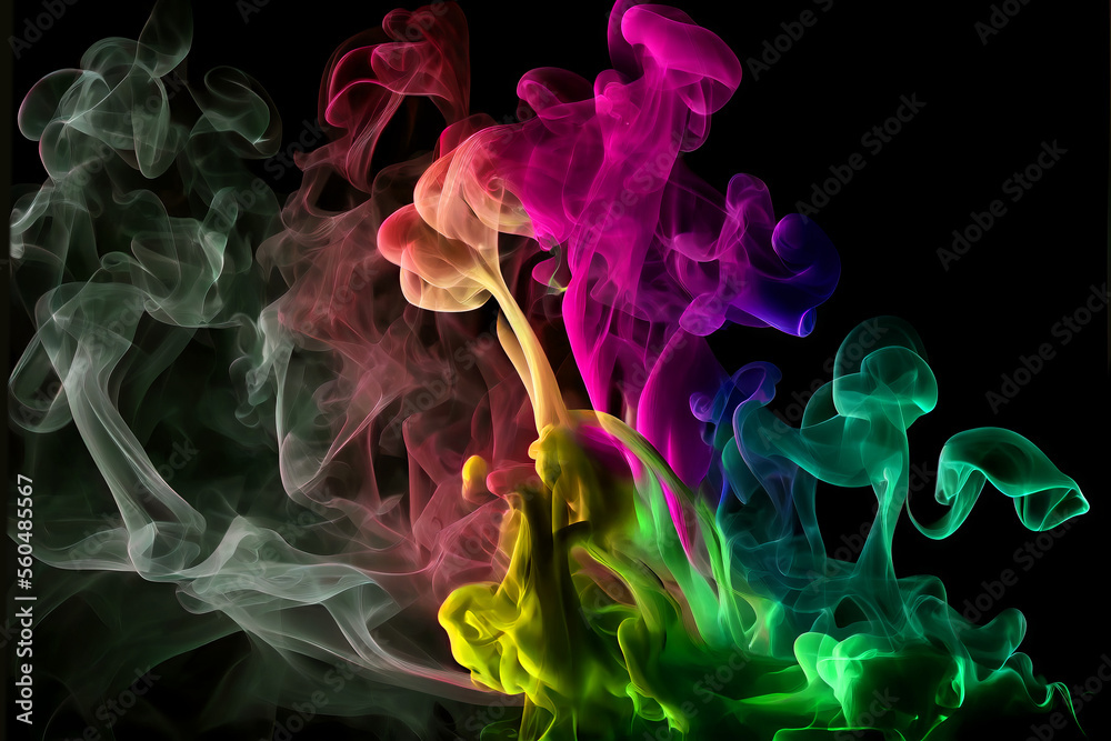 Artistic Colorful Smoke on a black background
generative ai Artistic Colorful Smoke on a black background
generative ai