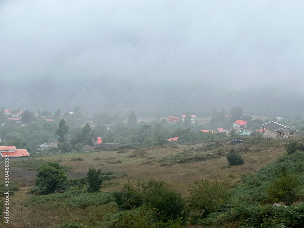 Fototapeta premium Fog over the city