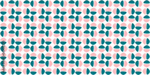 Abstract patterned bean halves. Printing on textiles, notebooks, wallpaper, packaging, interiors, cups. Vector seamless pattern with blue and pink beans.