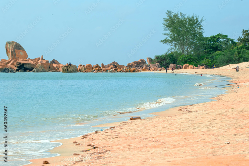 Obraz premium Coast scenery in Kijal, Kemaman, Terengganu, Malaysia.