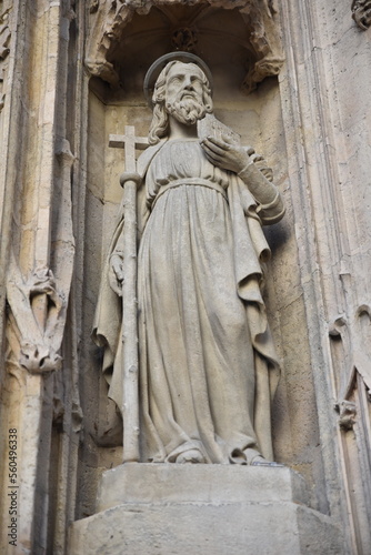 Statues de l'église Saint-Merri à Paris. France