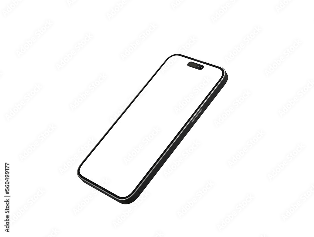 smartphone With Blank Screen in 3d - mockup smartphone With Blank Screen in 3d - mockup