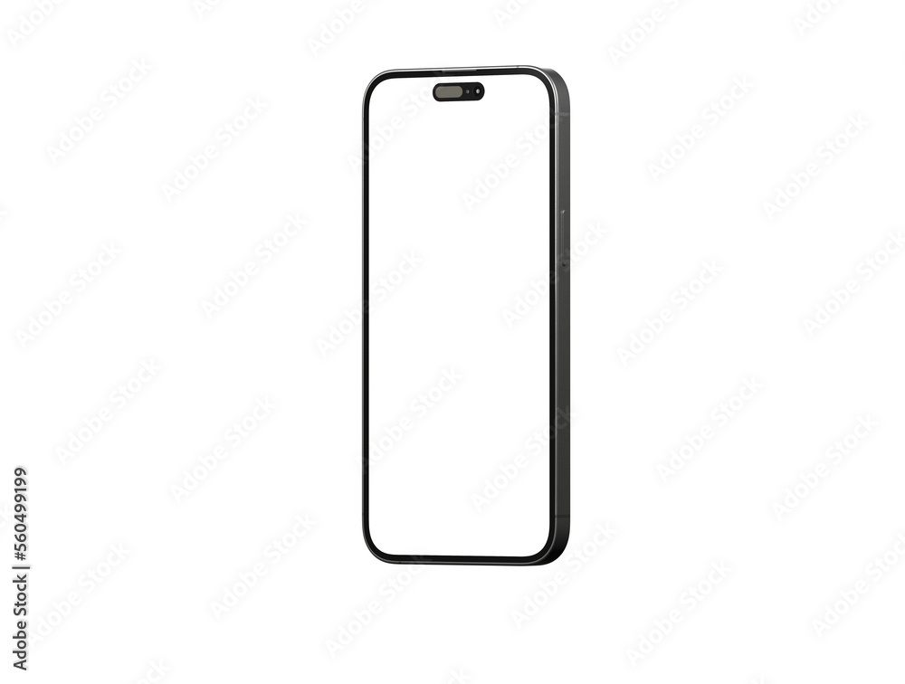 3d smartphone with blank screen isolated - mockup 3d smartphone with blank screen isolated - mockup