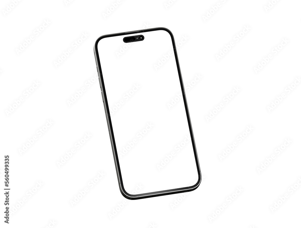 Modern glass smartphone hanging over the table - mockup Modern glass smartphone hanging over the table - mockup