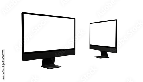 Computer display with white...