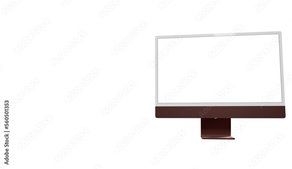 Obraz premium Computer screen mockup. PC monitor template. - mockup