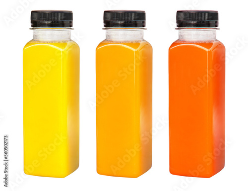 citrus juice bottles