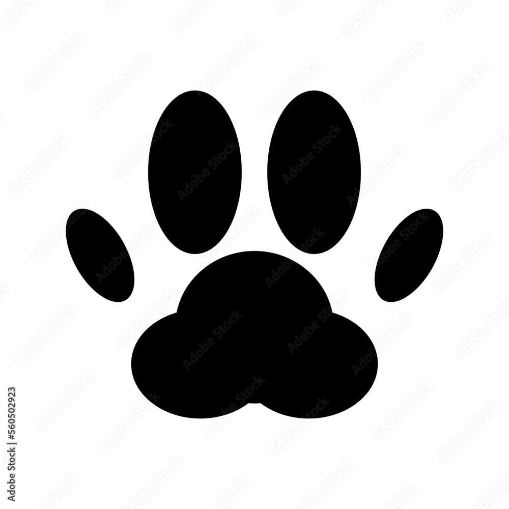 Cat and dog paw pad icon. Vector. Cat and dog paw pad icon. Vector.