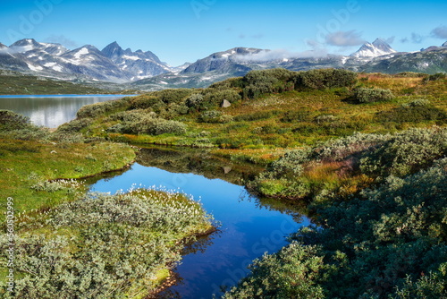 Nationalpark Jotunheimen, Norwegen, Skandinavien mit Landschaft typisch für Fjell, Fjäll © Andreas P