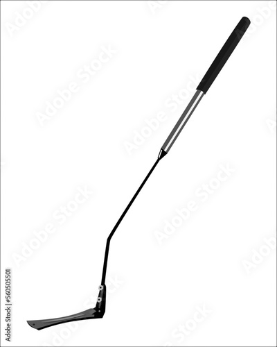 Vector Illustration of grass whip with for Garden isolated. Gardening hand tools