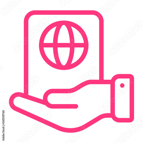 international law gradient icon