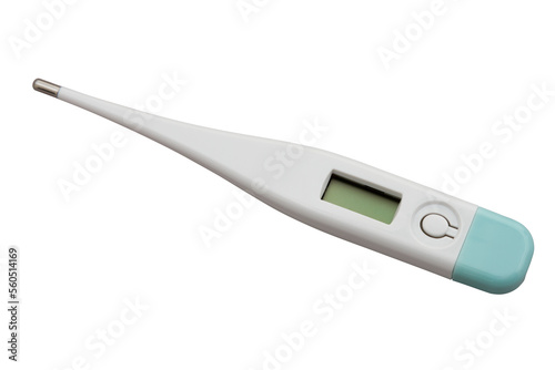 Digital thermometer isolated on white