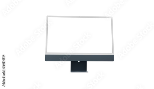 Photos Computer screen mockup. PC monitor template. - mockup
