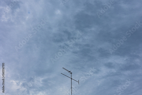 Antenna on blue sky
