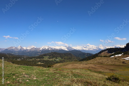 View on a valley of the Roy Lake in Haute-Savoie  © clement