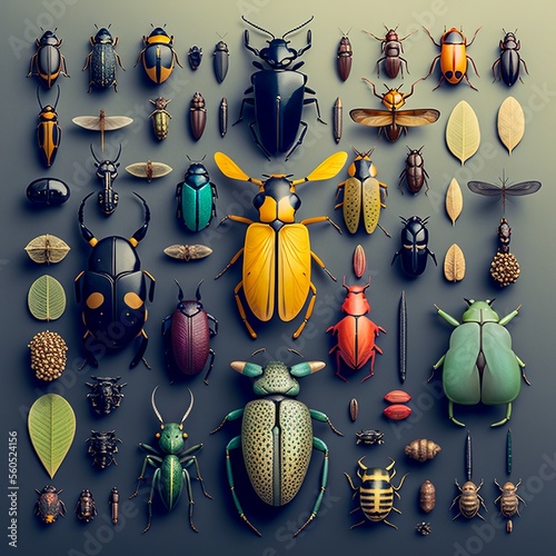 knolling bug collection  photo