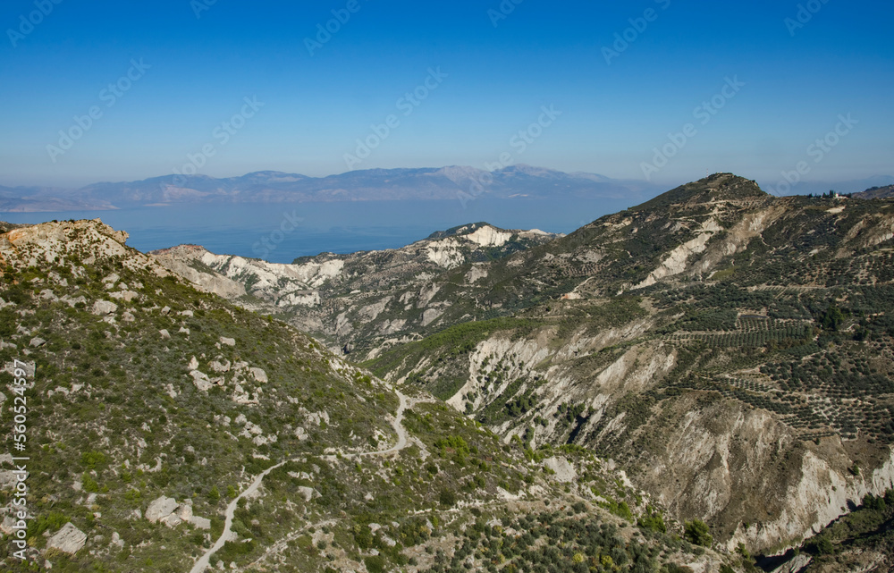  Mountains and sea. Mediterranean landscape.