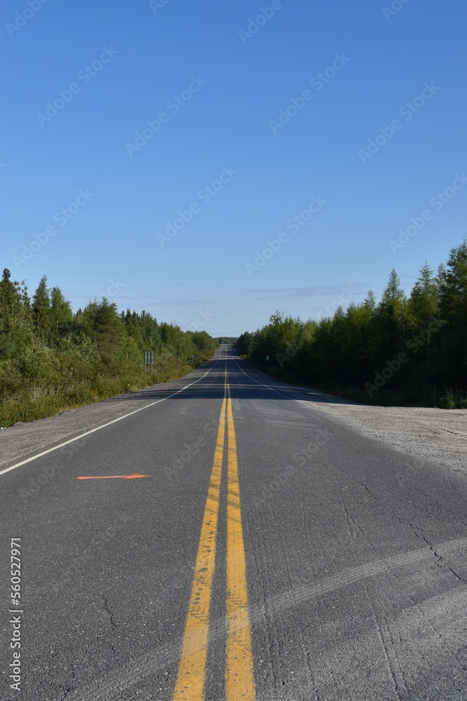 Fototapeta premium James Bay Road, Québec, Canada