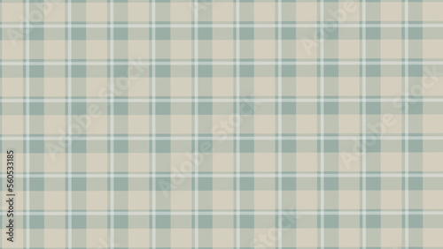 Checked pattern turquoise and beige color