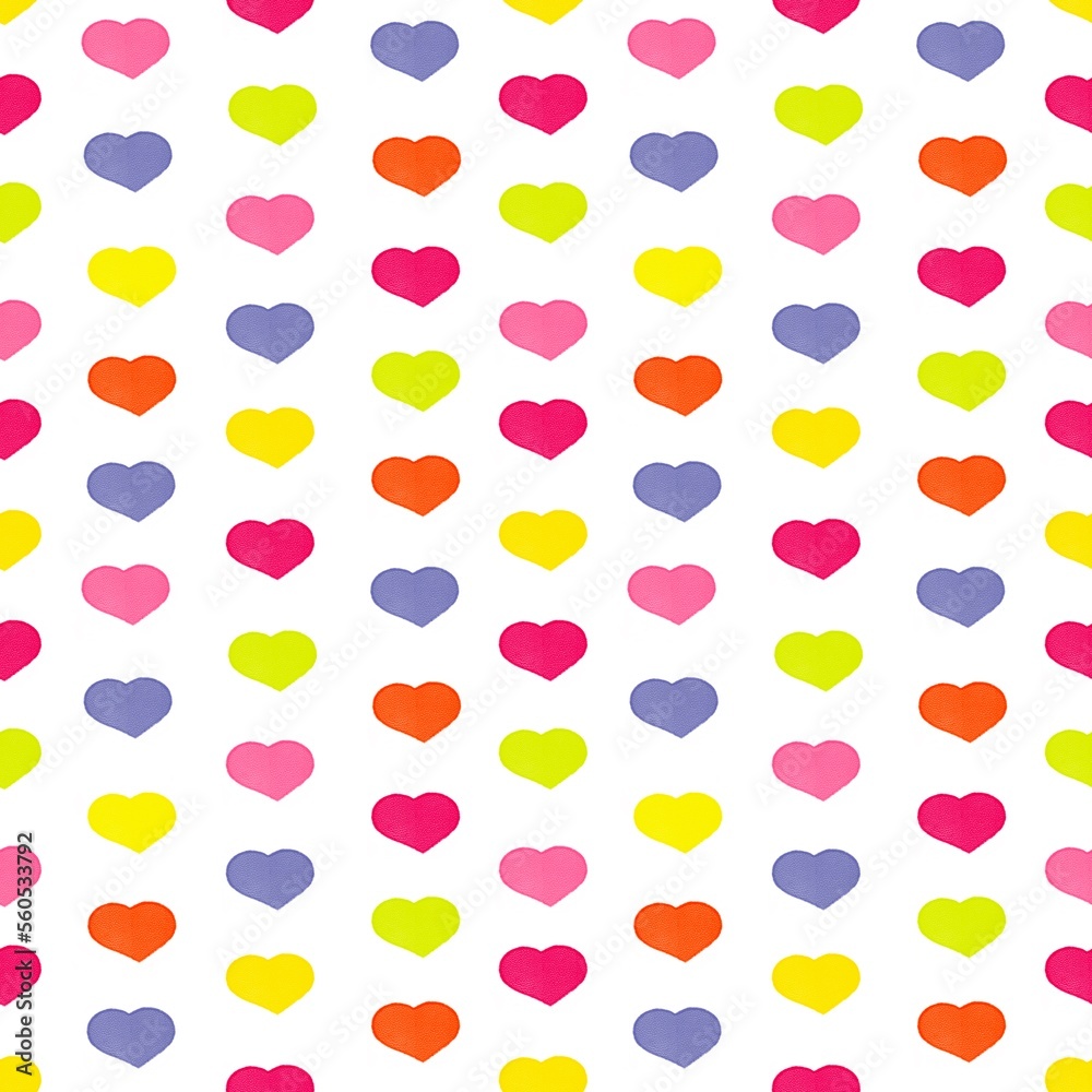 Seamless pattern hearts on Valentine’s Day Seamless pattern hearts on Valentine’s Day