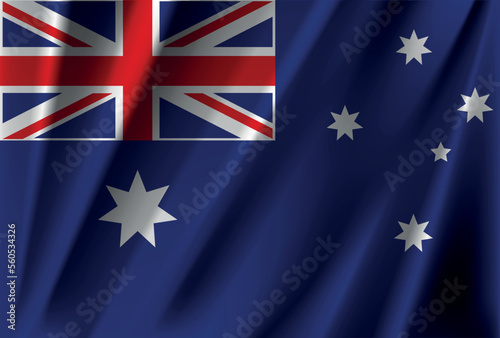 Official national australian flag vector