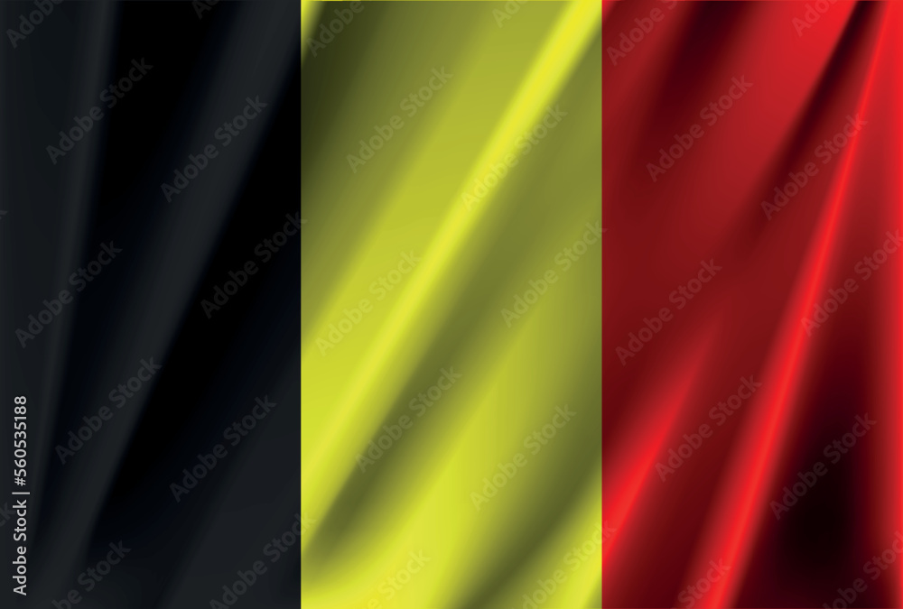 Obraz premium Official national belgium flag vector