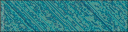 Multicolor truchet tiling connections illustration photo