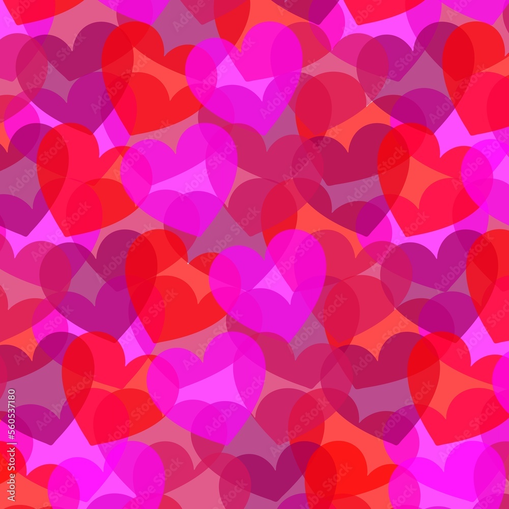 overlapping heart background vector pattern overlapping heart background vector pattern