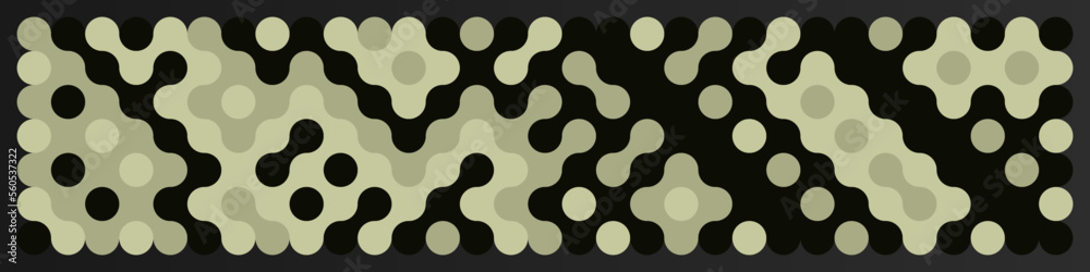 Fototapeta premium Multicolor truchet tiling connections illustration
