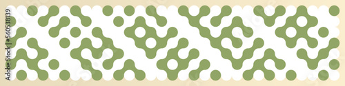 Multicolor truchet tiling connections illustration