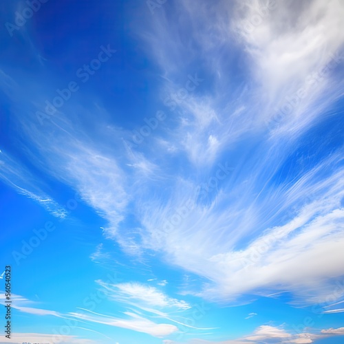 Blue sky with clouds - generative ai