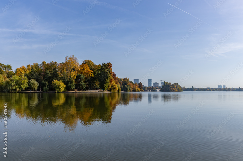 Herastrau Lake in the Fall