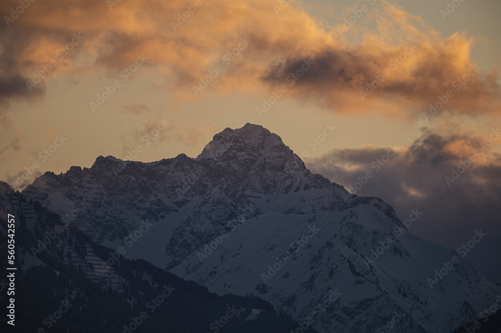 Allgäuer Berglandschaft im Winter