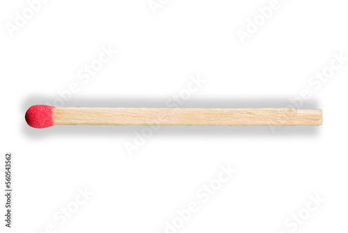A one red wooden match
