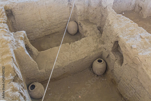 Ecbatana ruins at Hegmataneh hill in Hamadan, Iran photo