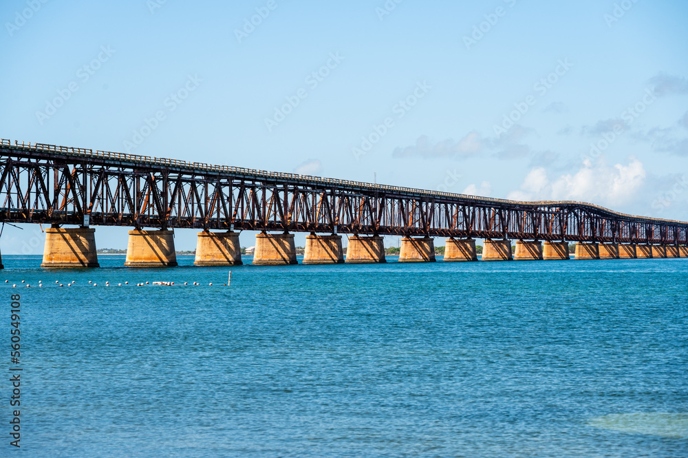 Bahia Honda Railroad Bridge connecting Florida Keys islands, Florida, USA. Bahia Honda Railroad Bridge connecting Florida Keys islands, Florida, USA.