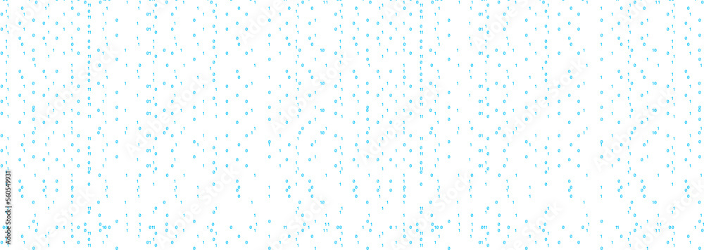 falling neon blue binary numbers 1 0 horizontal web banner template blank falling neon blue binary numbers 1 0 horizontal web banner template blank