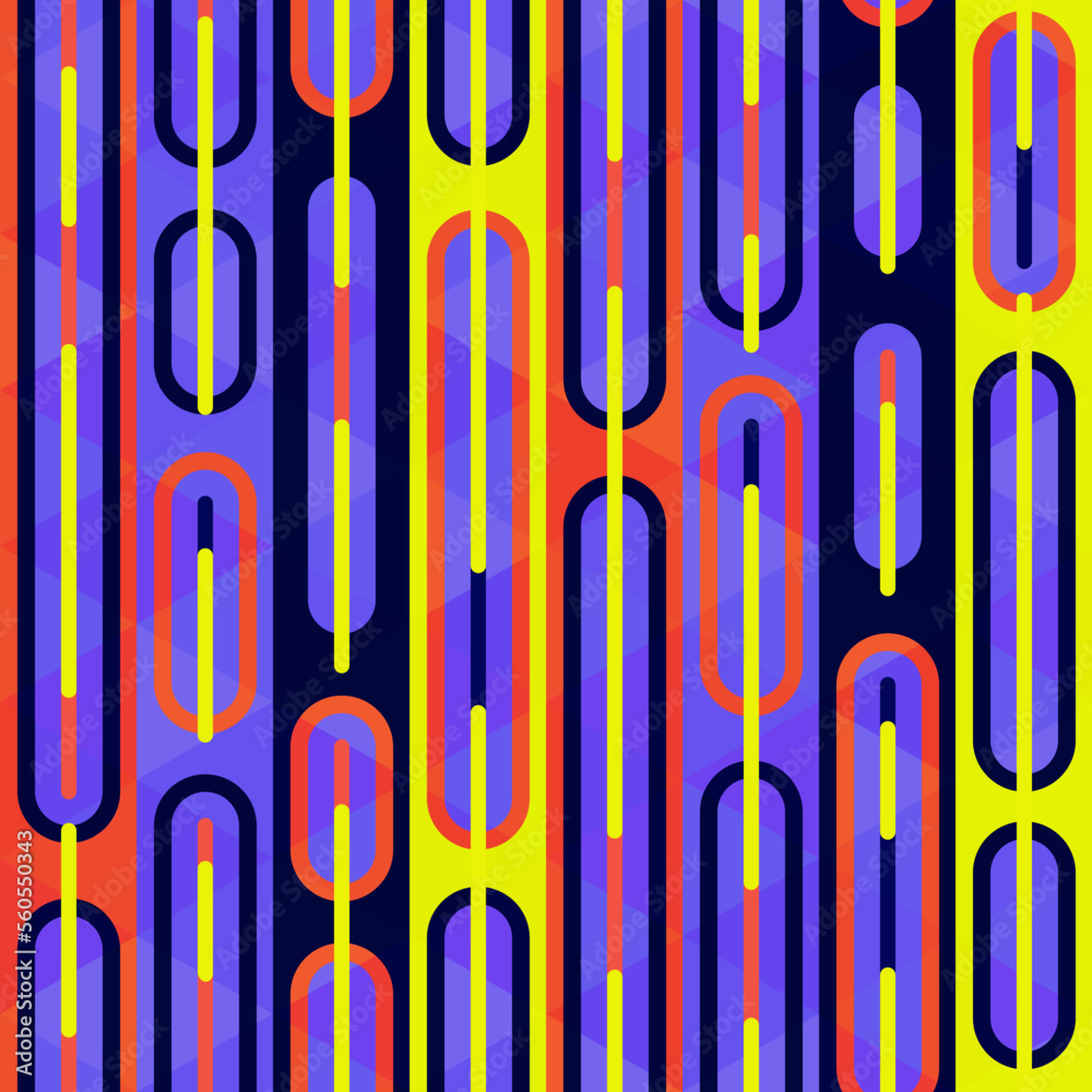 Colorful pop art pattern with neon stripes. Seamless texture Colorful pop art pattern with neon stripes. Seamless texture