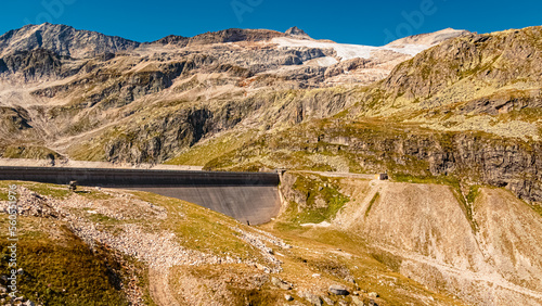 Beautiful alpine summer view at the famous Weisssee Gletscherwelt, Uttendorf, Salzburg, Austria photo