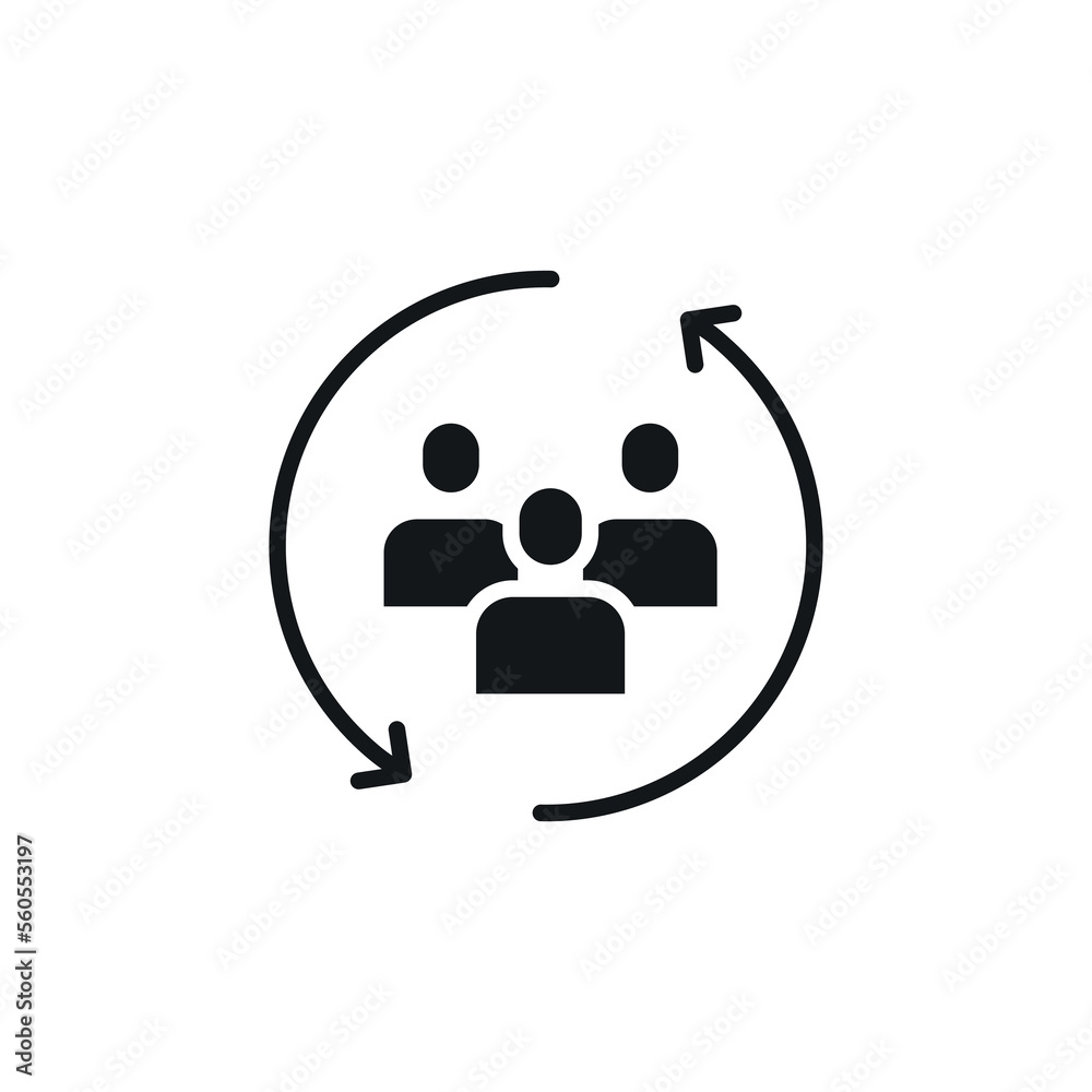 Teamwork simple glyph icon. Vector solid isolated black illustration. Teamwork simple glyph icon. Vector solid isolated black illustration.