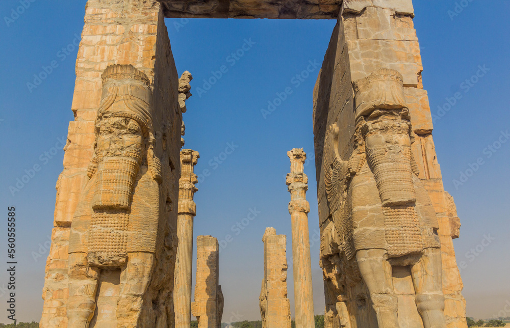 View of the Gate of Nations in Persepolis, Iran