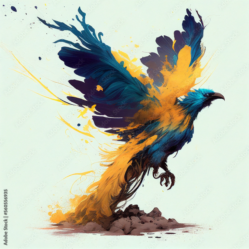 Fototapeta stand with ukraine, supporrt ukraine, ukraine revival, phoenix, ukraine, ukraine solidarity, solidarity with ukraine