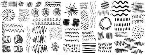 Abstract Elements handwork vector, lines and dots