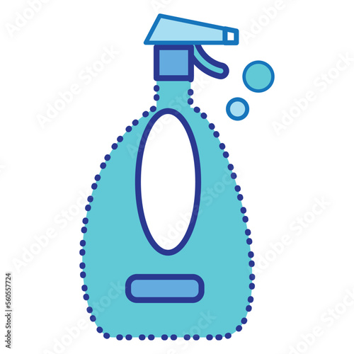 Isolated dish soap dispenser cleanliness icon Vector