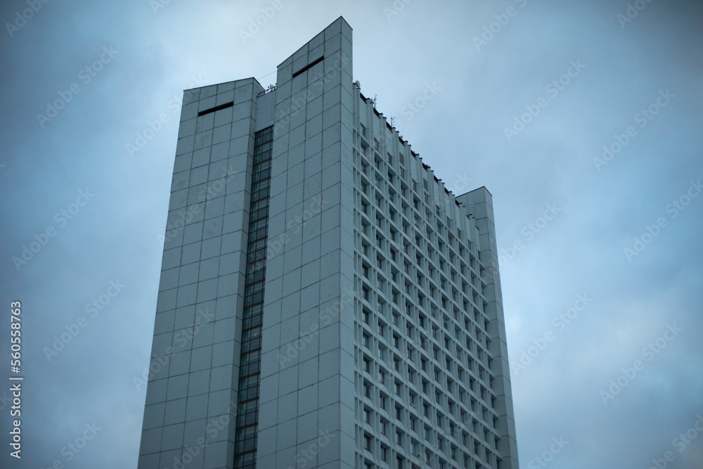 Tall building. Office house.