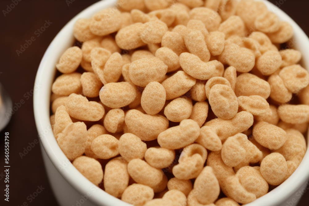 Breakfast corn flakes. bowl of corn flakes. IA Tehnology Breakfast corn flakes. bowl of corn flakes. IA Tehnology