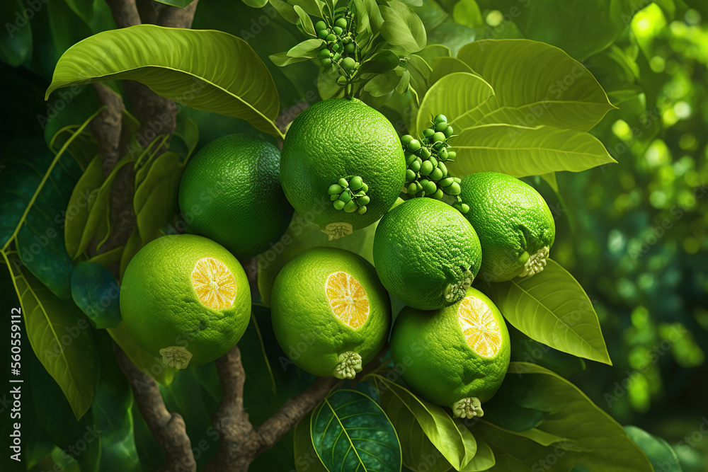 Garden lime trees are a great source of vitamin C. Citrus limes in ...