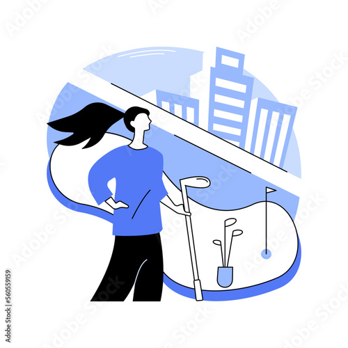 Outdoor recreation area isolated cartoon vector illustrations.