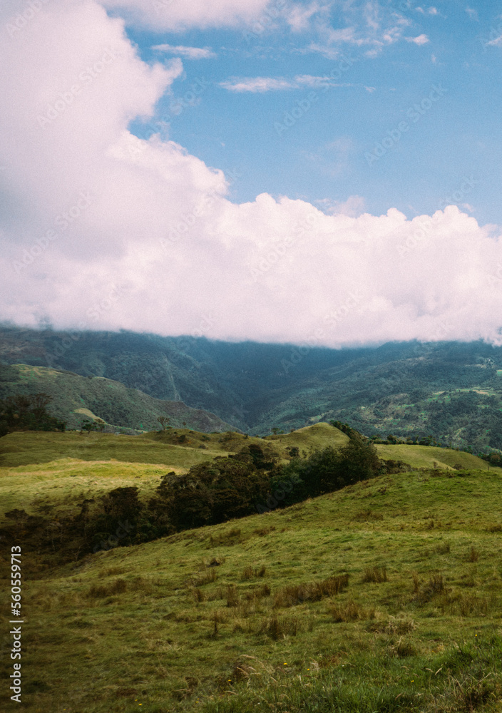 Postal del campo colombiano