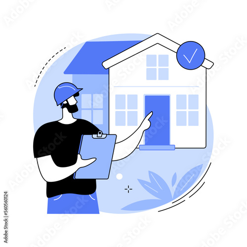 Real estate inspection isolated cartoon vector illustrations.